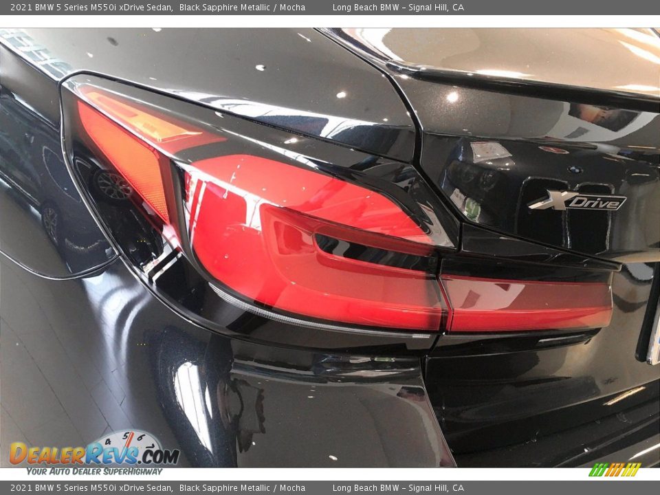 2021 BMW 5 Series M550i xDrive Sedan Black Sapphire Metallic / Mocha Photo #15