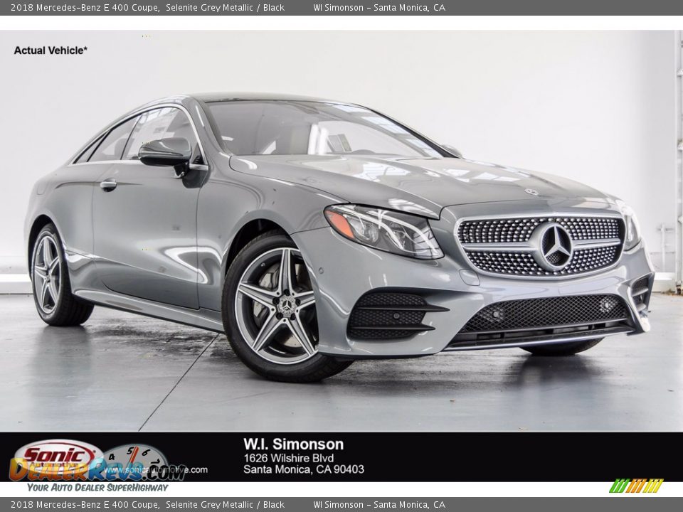 2018 Mercedes-Benz E 400 Coupe Selenite Grey Metallic / Black Photo #1