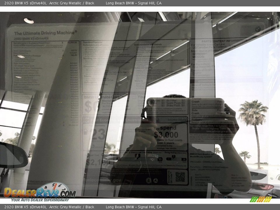 2020 BMW X5 sDrive40i Arctic Grey Metallic / Black Photo #17