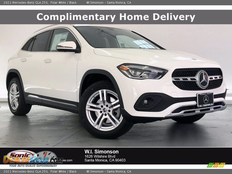 2021 Mercedes-Benz GLA 250 Polar White / Black Photo #1