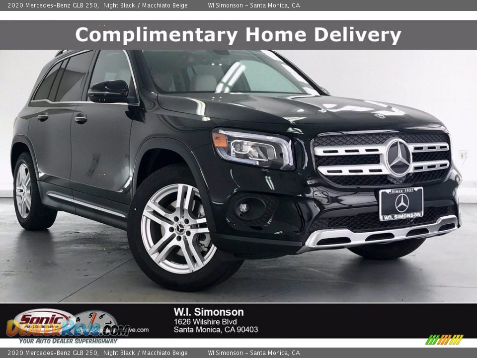 2020 Mercedes-Benz GLB 250 Night Black / Macchiato Beige Photo #1