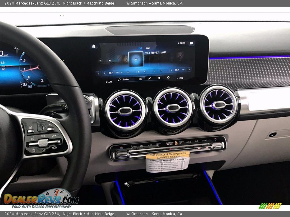2020 Mercedes-Benz GLB 250 Night Black / Macchiato Beige Photo #6