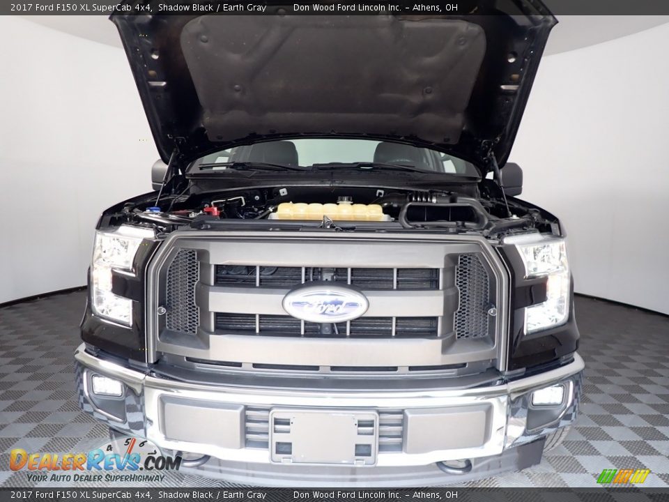 2017 Ford F150 XL SuperCab 4x4 Shadow Black / Earth Gray Photo #5