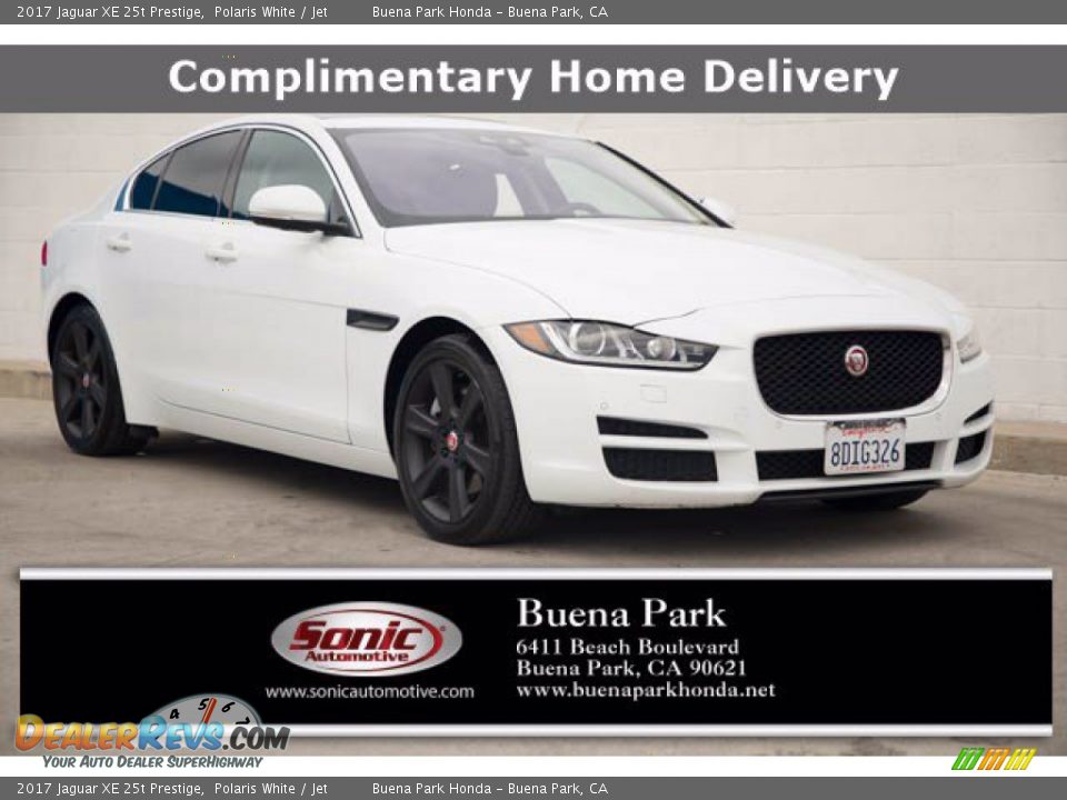 2017 Jaguar XE 25t Prestige Polaris White / Jet Photo #1