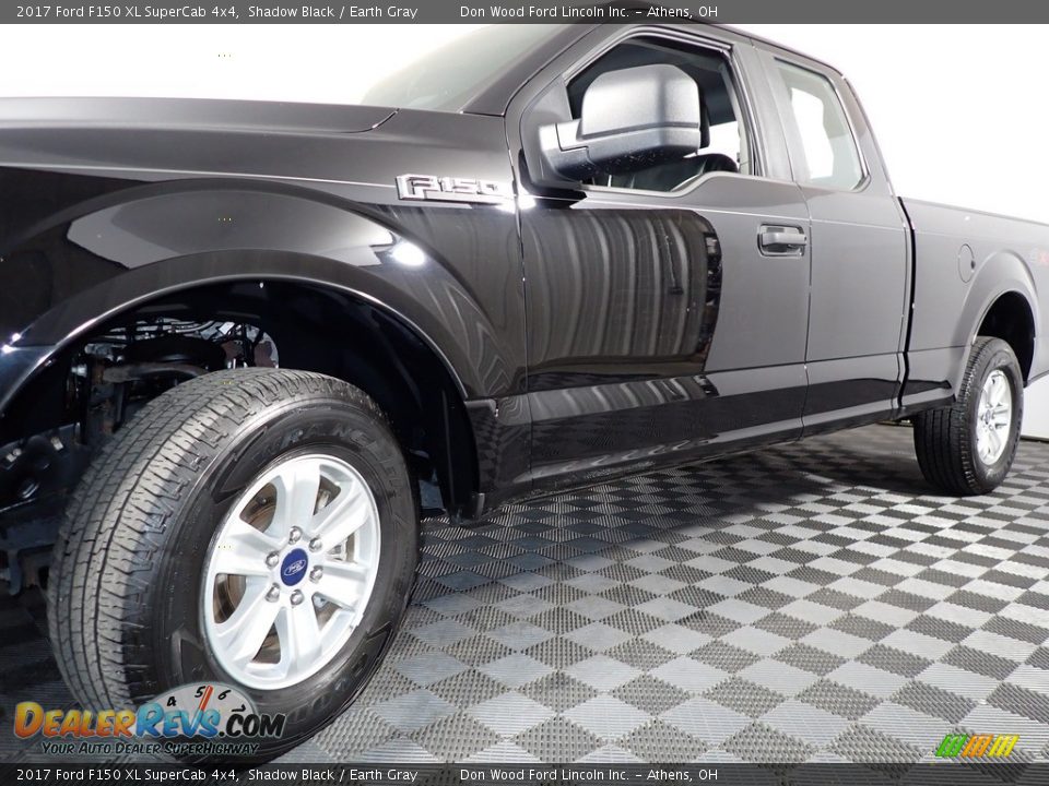 2017 Ford F150 XL SuperCab 4x4 Shadow Black / Earth Gray Photo #8