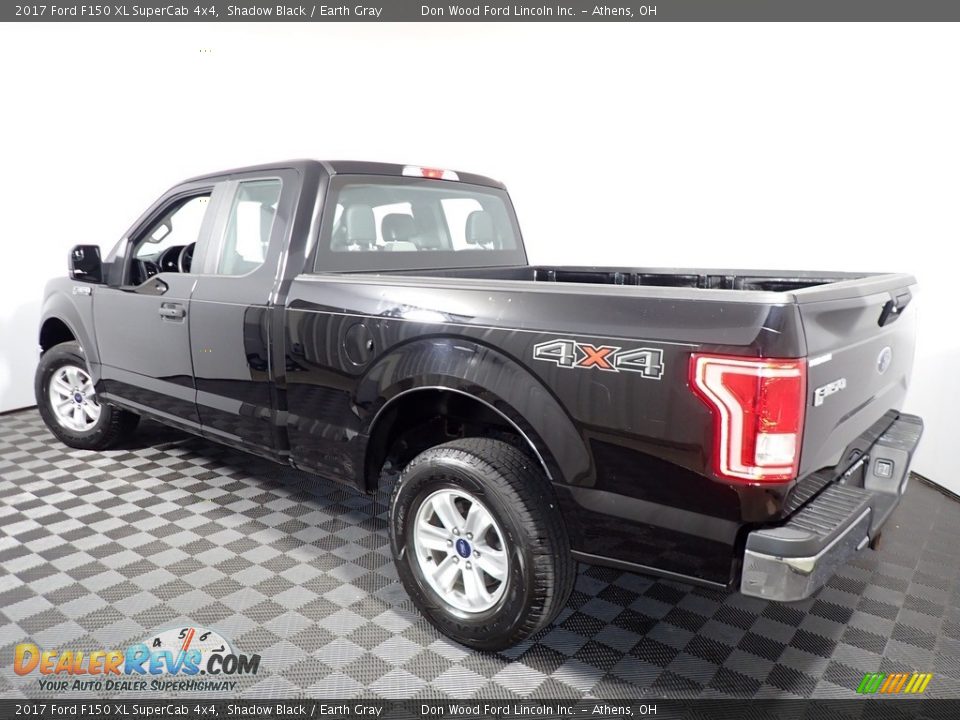 2017 Ford F150 XL SuperCab 4x4 Shadow Black / Earth Gray Photo #9