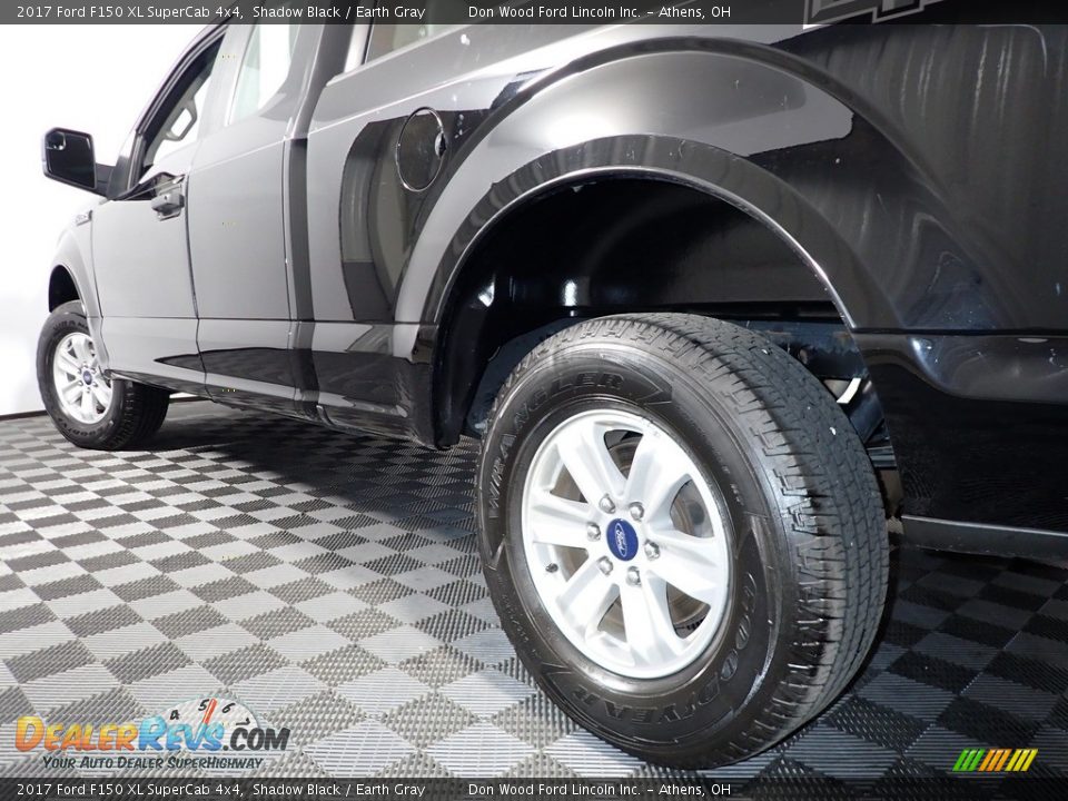 2017 Ford F150 XL SuperCab 4x4 Shadow Black / Earth Gray Photo #10