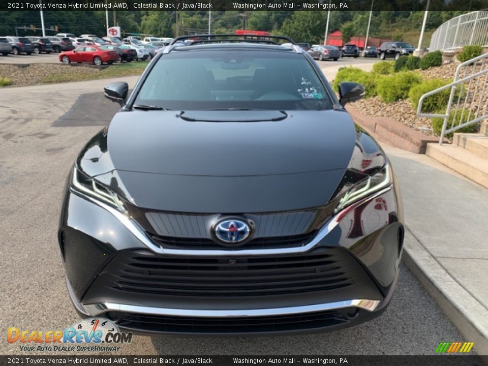2021 Toyota Venza Hybrid Limited AWD Celestial Black / Java/Black Photo #6