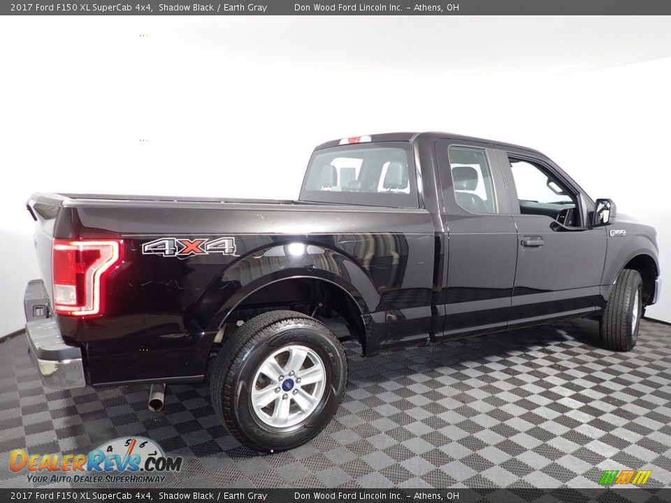 2017 Ford F150 XL SuperCab 4x4 Shadow Black / Earth Gray Photo #12
