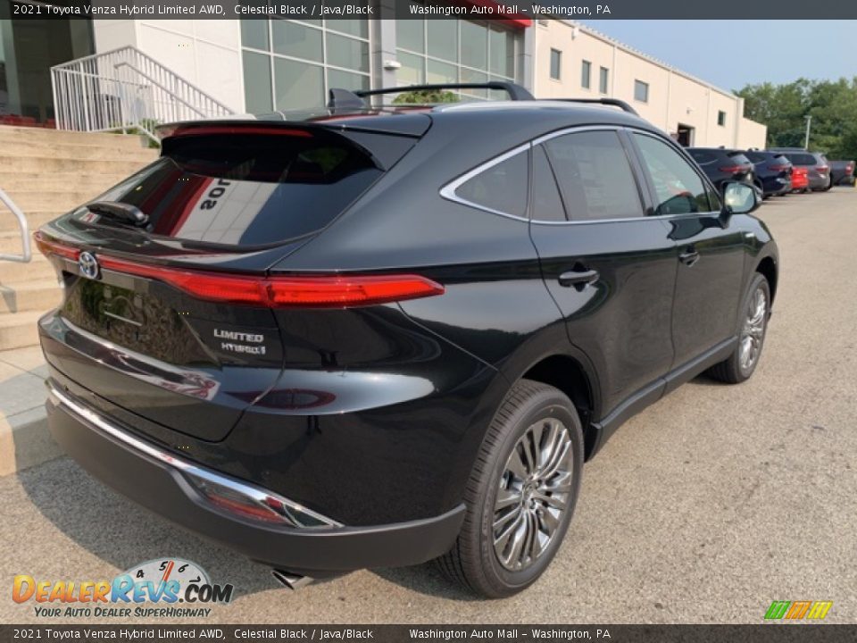 2021 Toyota Venza Hybrid Limited AWD Celestial Black / Java/Black Photo #8
