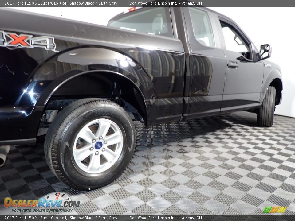 2017 Ford F150 XL SuperCab 4x4 Shadow Black / Earth Gray Photo #13
