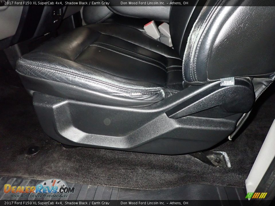 2017 Ford F150 XL SuperCab 4x4 Shadow Black / Earth Gray Photo #15