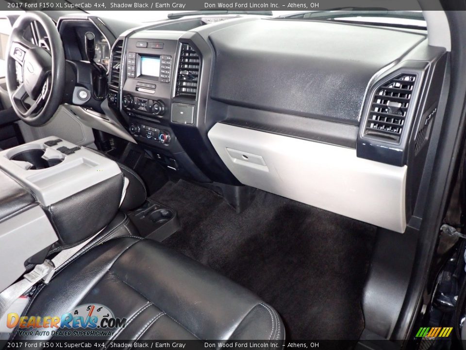 2017 Ford F150 XL SuperCab 4x4 Shadow Black / Earth Gray Photo #20