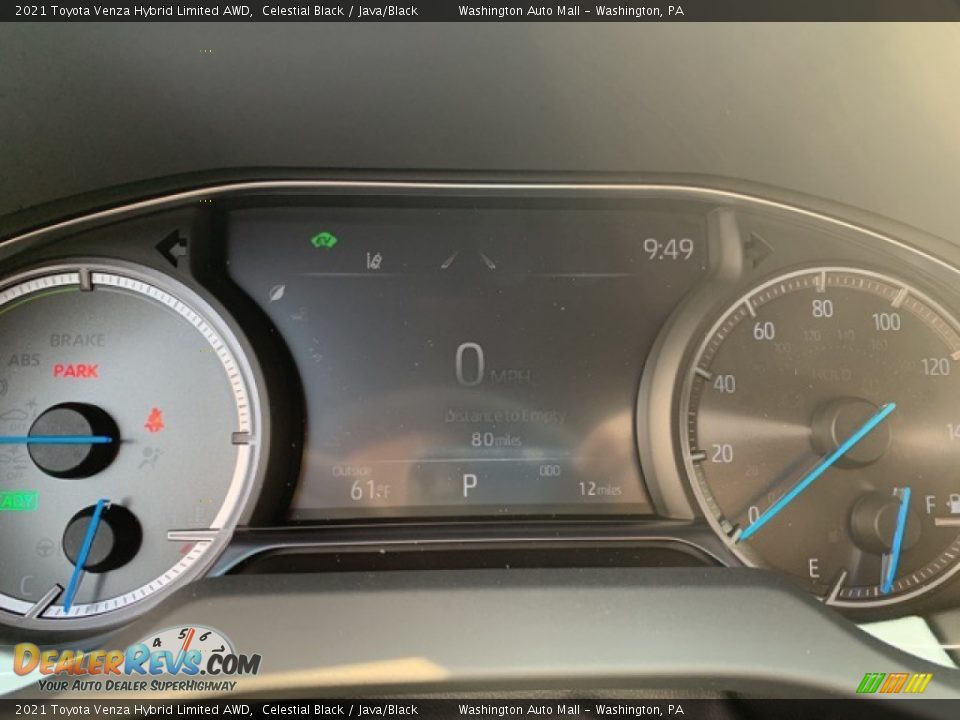 2021 Toyota Venza Hybrid Limited AWD Gauges Photo #19
