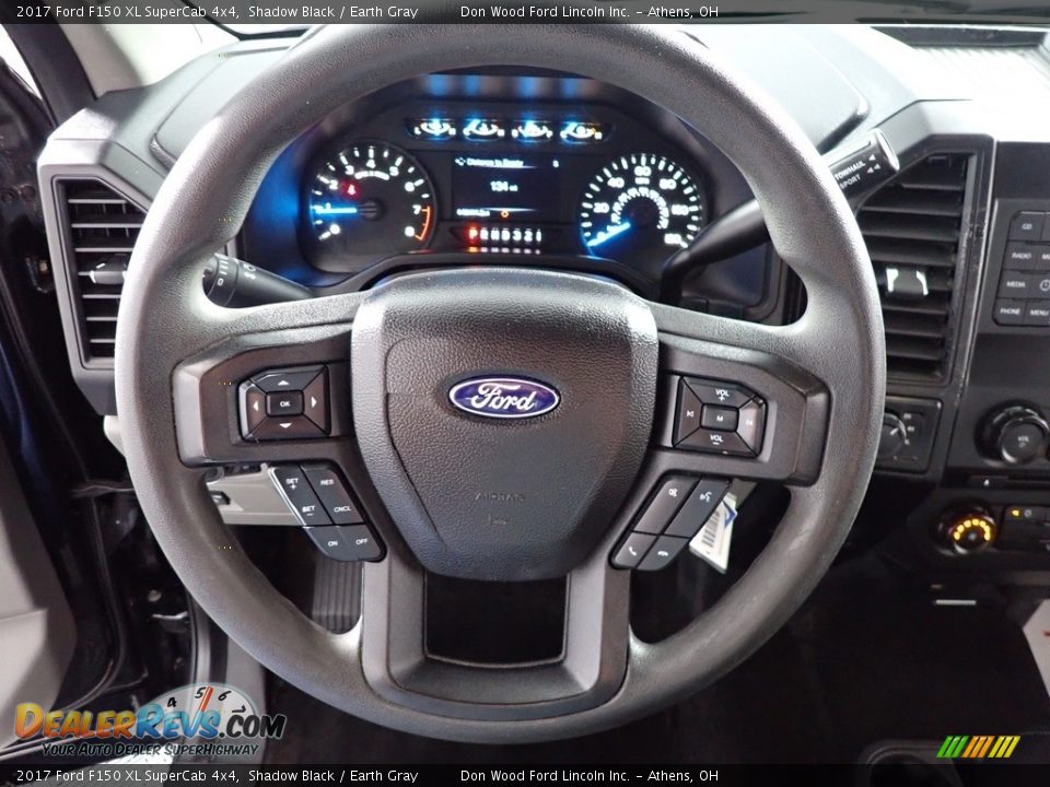 2017 Ford F150 XL SuperCab 4x4 Shadow Black / Earth Gray Photo #23