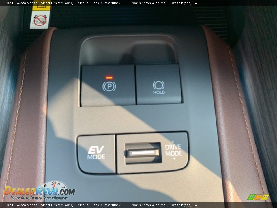 2021 Toyota Venza Hybrid Limited AWD Celestial Black / Java/Black Photo #21
