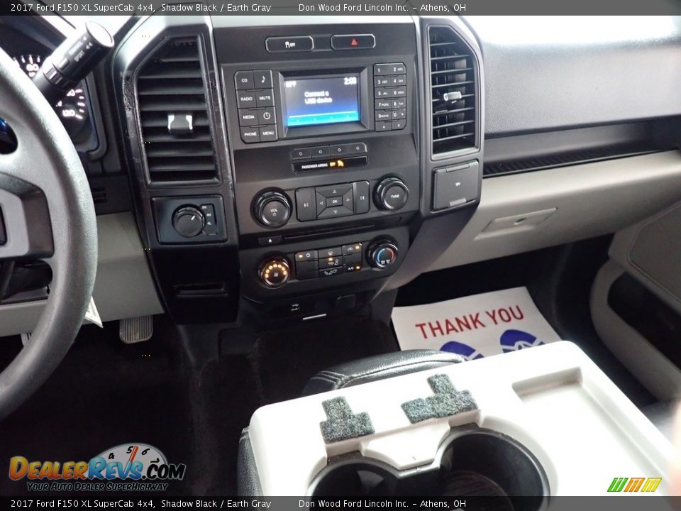 2017 Ford F150 XL SuperCab 4x4 Shadow Black / Earth Gray Photo #24