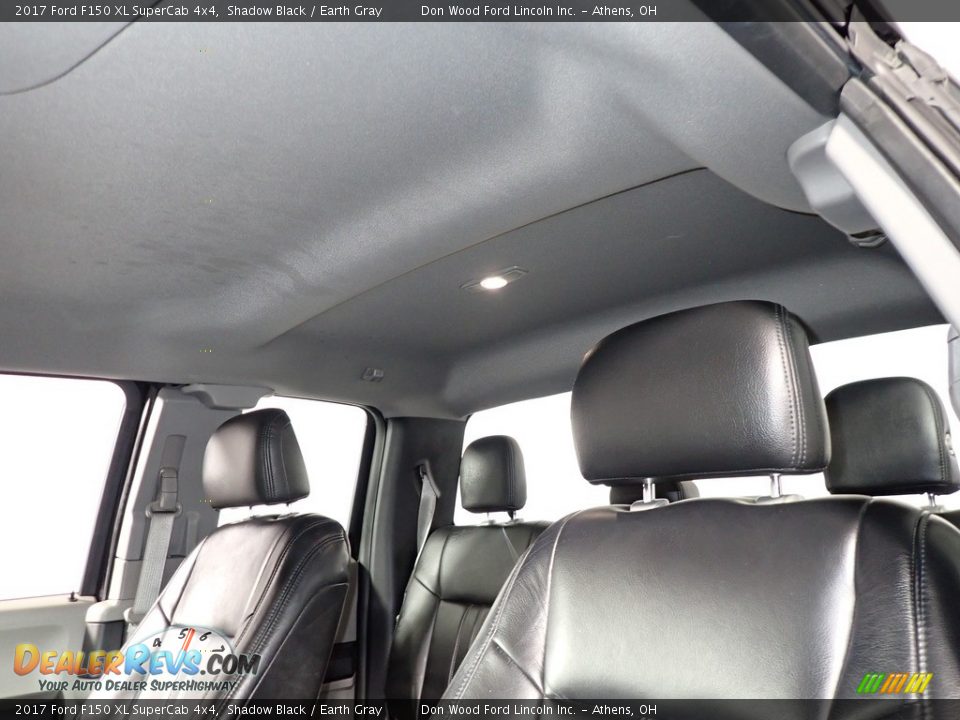 2017 Ford F150 XL SuperCab 4x4 Shadow Black / Earth Gray Photo #25