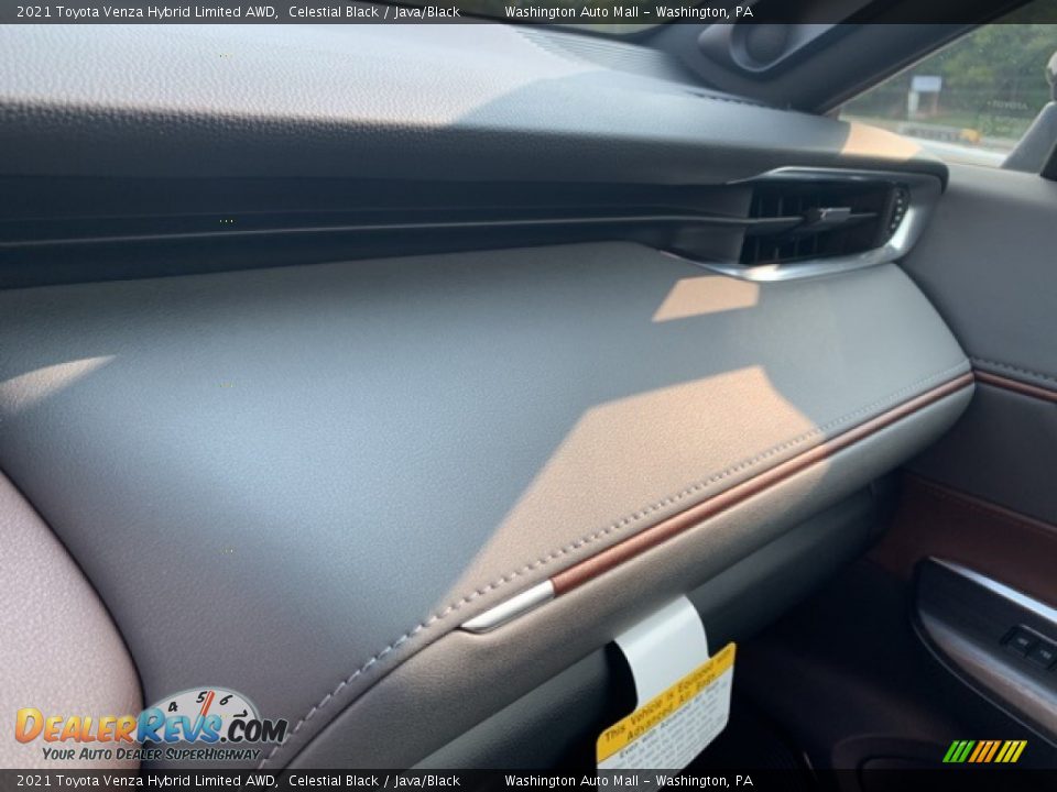 2021 Toyota Venza Hybrid Limited AWD Celestial Black / Java/Black Photo #23