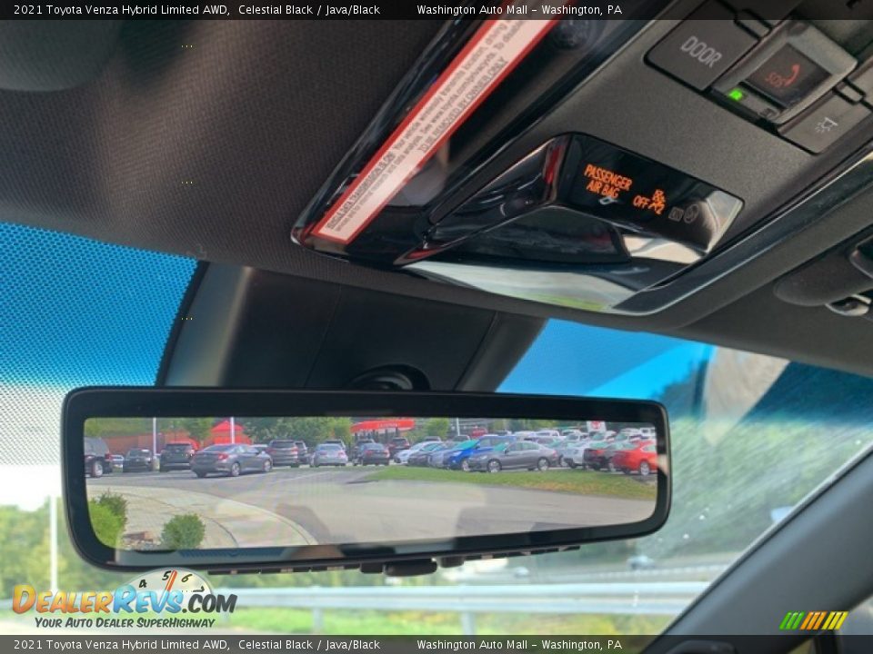 2021 Toyota Venza Hybrid Limited AWD Celestial Black / Java/Black Photo #26