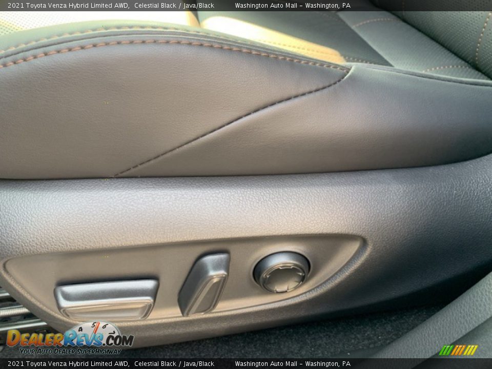 2021 Toyota Venza Hybrid Limited AWD Celestial Black / Java/Black Photo #28