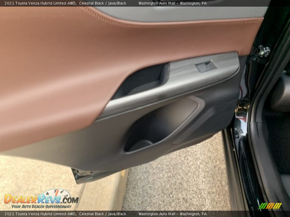 2021 Toyota Venza Hybrid Limited AWD Celestial Black / Java/Black Photo #33