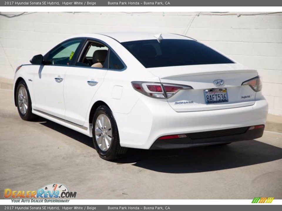 2017 Hyundai Sonata SE Hybrid Hyper White / Beige Photo #2