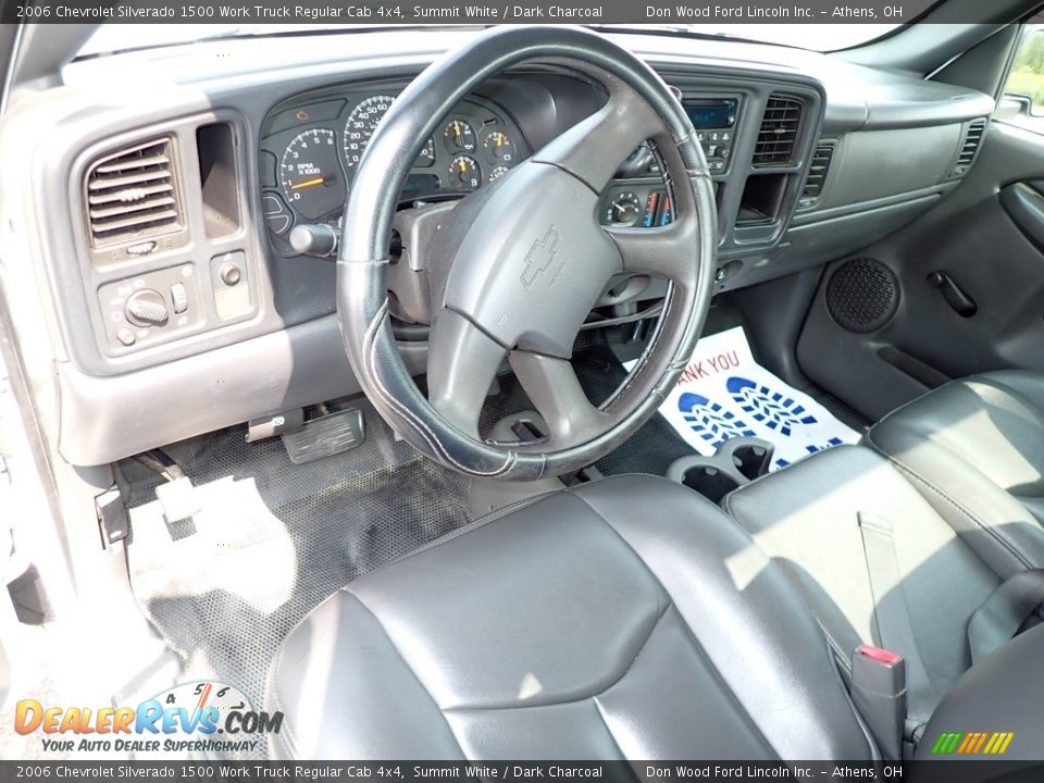 2006 Chevrolet Silverado 1500 Work Truck Regular Cab 4x4 Summit White / Dark Charcoal Photo #16