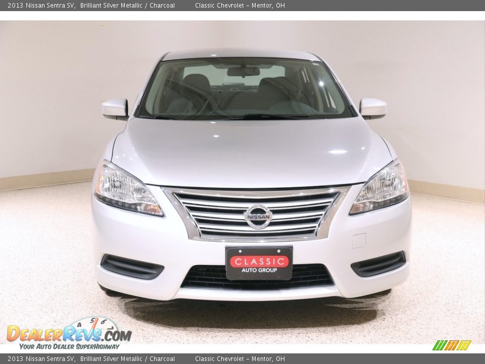 2013 Nissan Sentra SV Brilliant Silver Metallic / Charcoal Photo #2