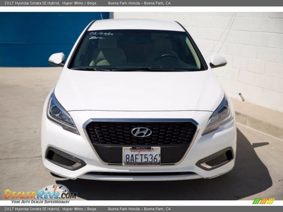 2017 Hyundai Sonata SE Hybrid Hyper White / Beige Photo #7