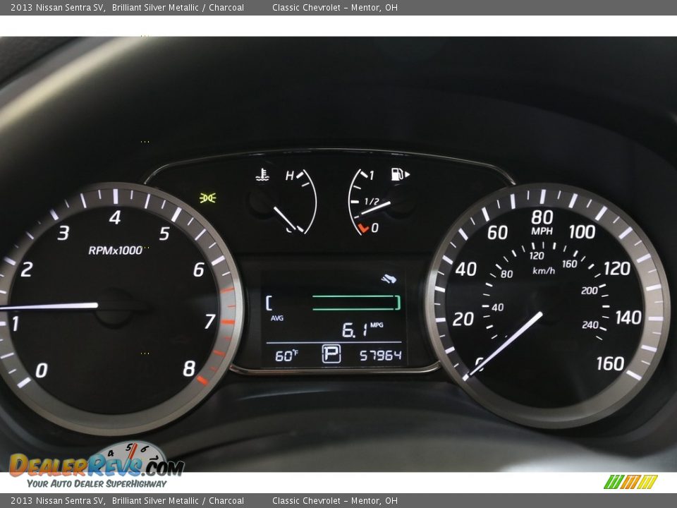 2013 Nissan Sentra SV Gauges Photo #7