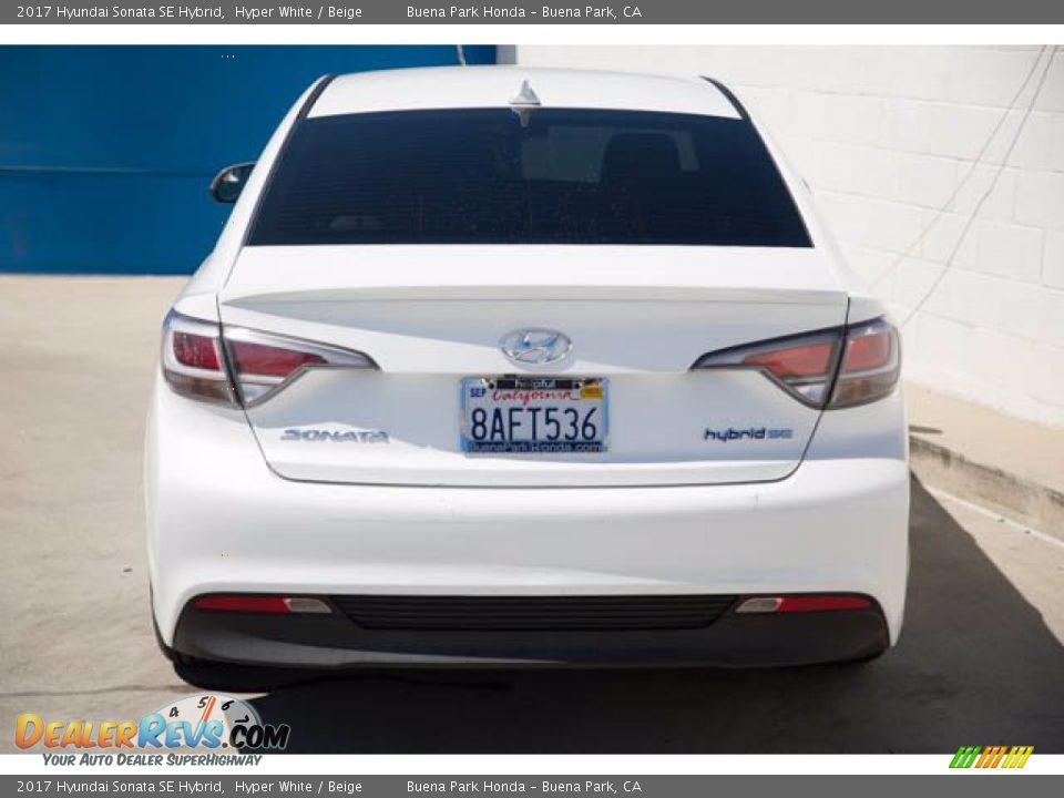 2017 Hyundai Sonata SE Hybrid Hyper White / Beige Photo #11