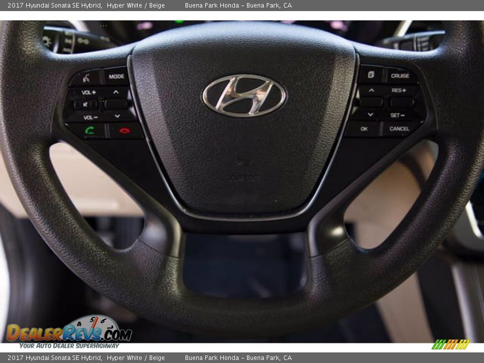 2017 Hyundai Sonata SE Hybrid Steering Wheel Photo #15