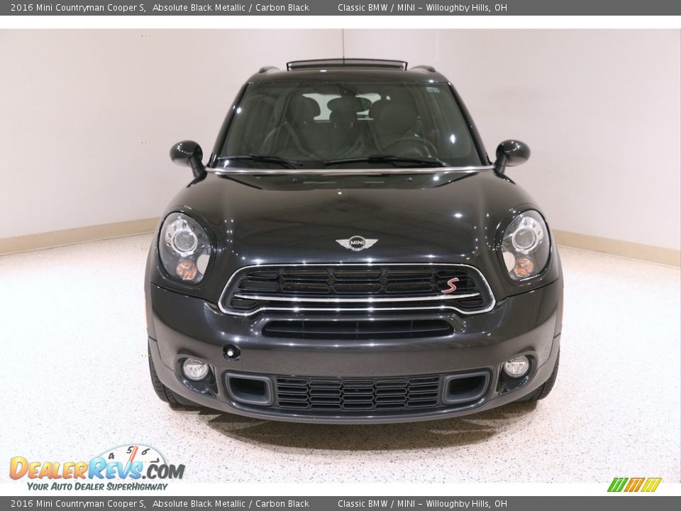 2016 Mini Countryman Cooper S Absolute Black Metallic / Carbon Black Photo #2