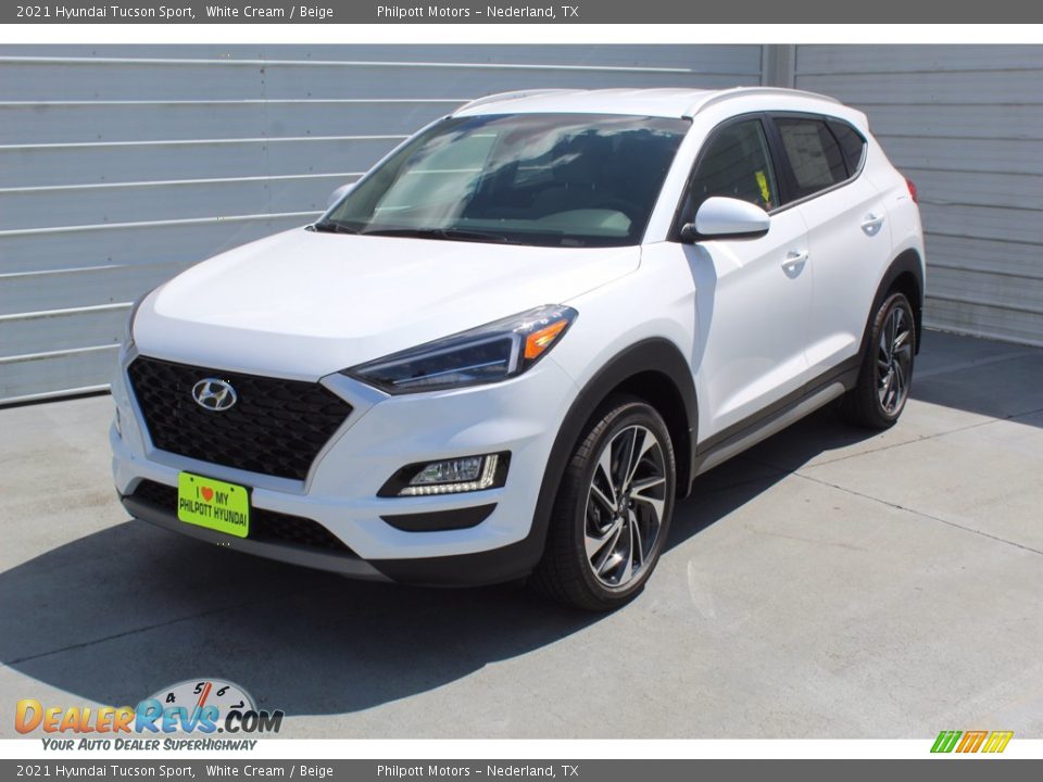 2021 Hyundai Tucson Sport White Cream / Beige Photo #4
