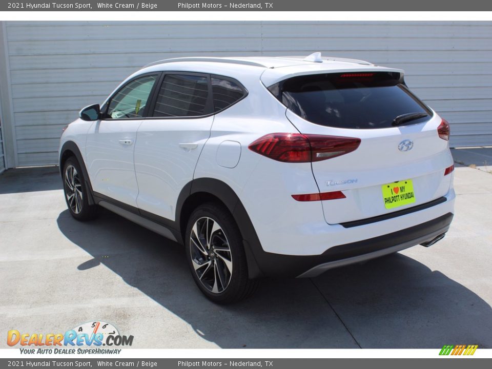 2021 Hyundai Tucson Sport White Cream / Beige Photo #6