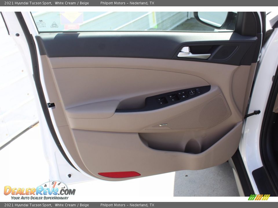 2021 Hyundai Tucson Sport White Cream / Beige Photo #9