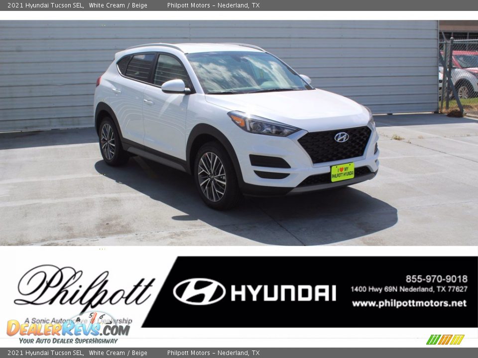 2021 Hyundai Tucson SEL White Cream / Beige Photo #1