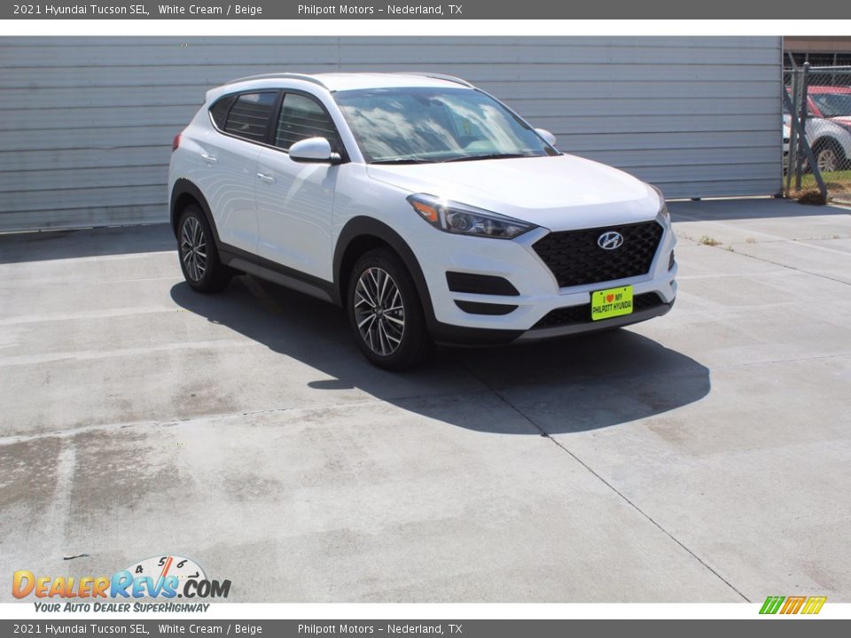 2021 Hyundai Tucson SEL White Cream / Beige Photo #2