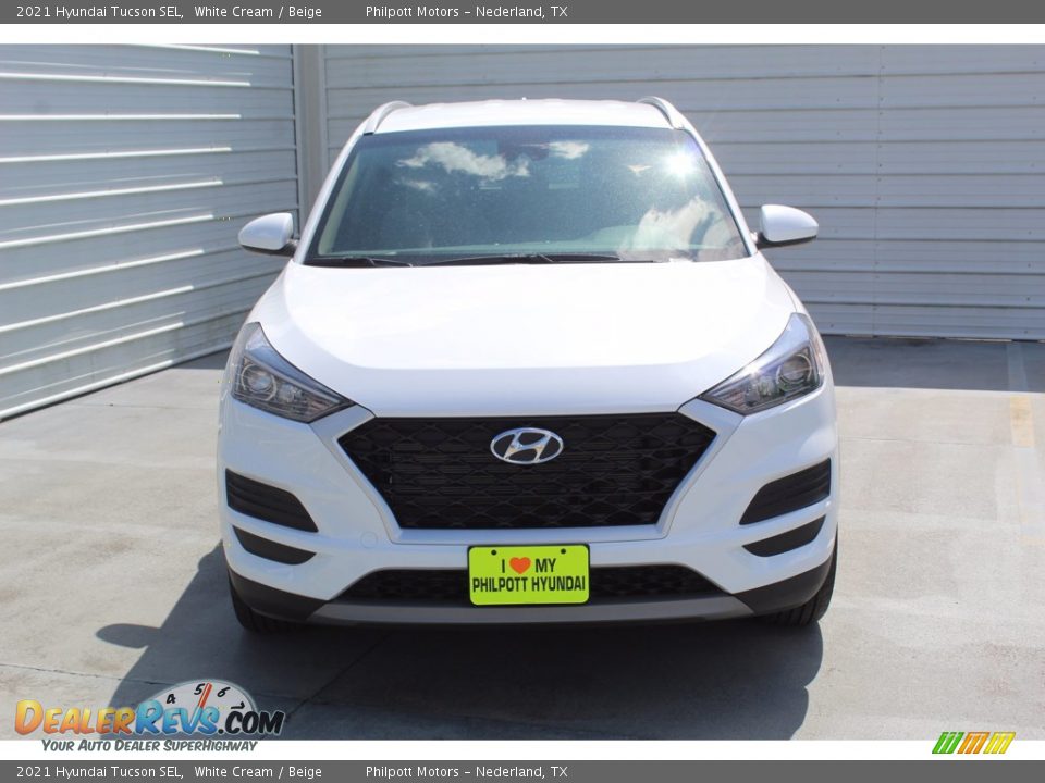 2021 Hyundai Tucson SEL White Cream / Beige Photo #3