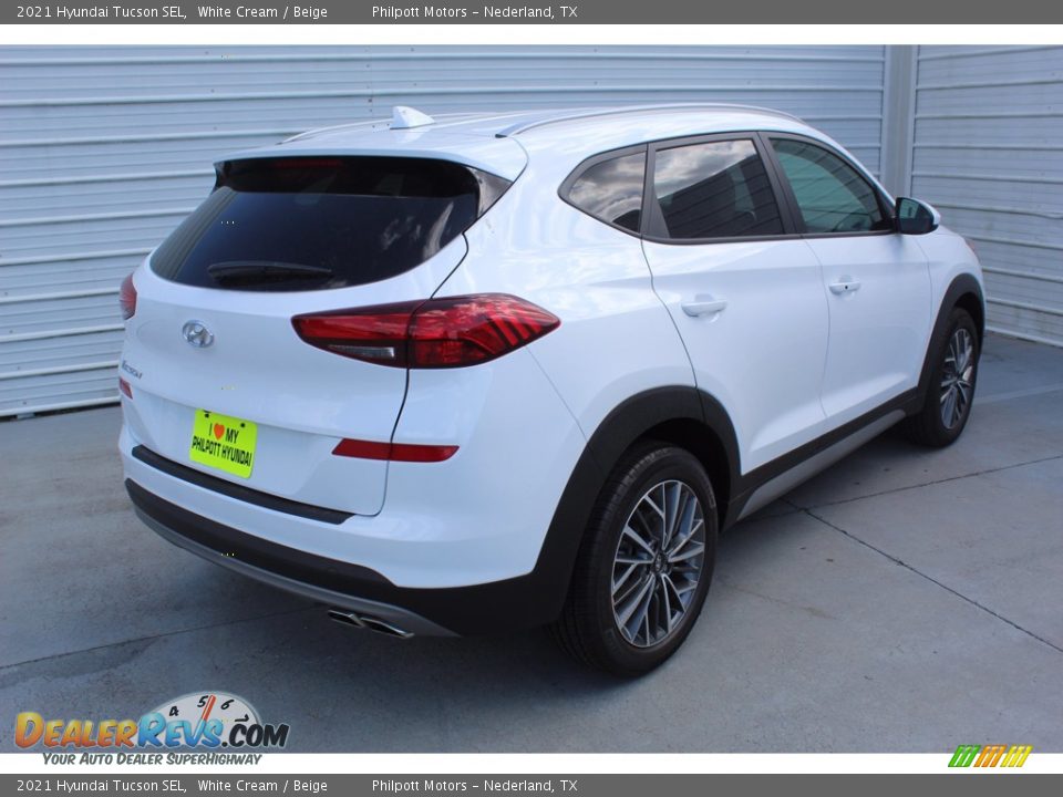 2021 Hyundai Tucson SEL White Cream / Beige Photo #8