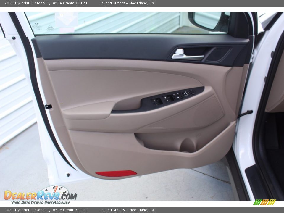 2021 Hyundai Tucson SEL White Cream / Beige Photo #9