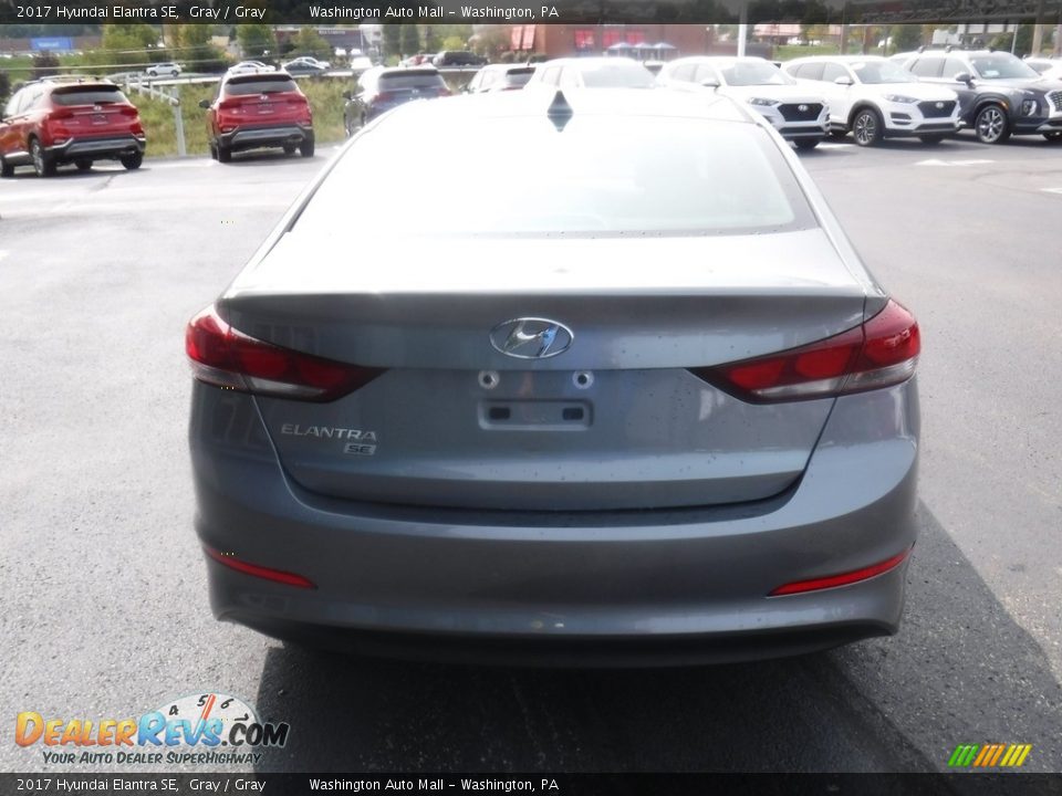 2017 Hyundai Elantra SE Gray / Gray Photo #8