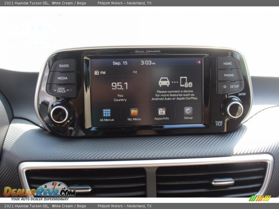2021 Hyundai Tucson SEL White Cream / Beige Photo #13
