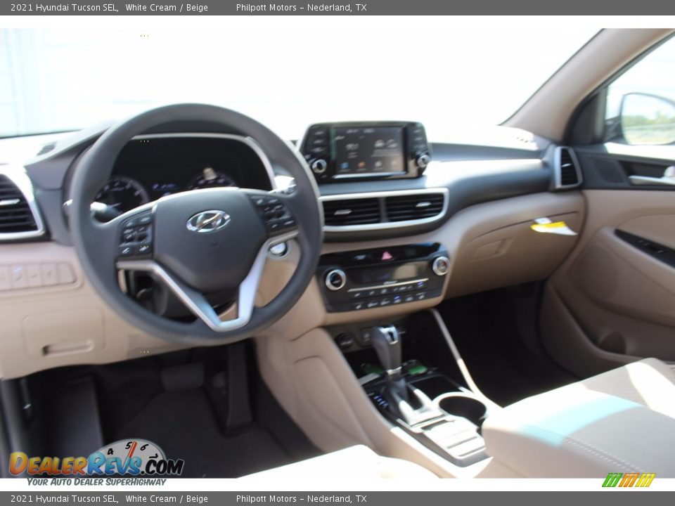 2021 Hyundai Tucson SEL White Cream / Beige Photo #19