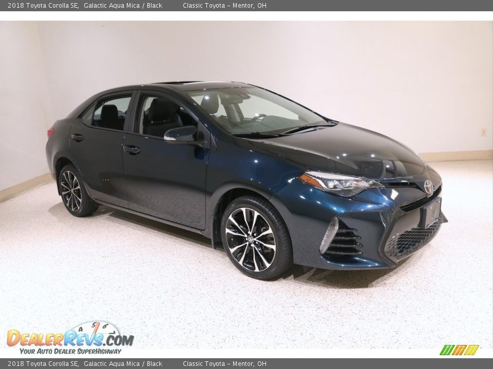 2018 Toyota Corolla SE Galactic Aqua Mica / Black Photo #1