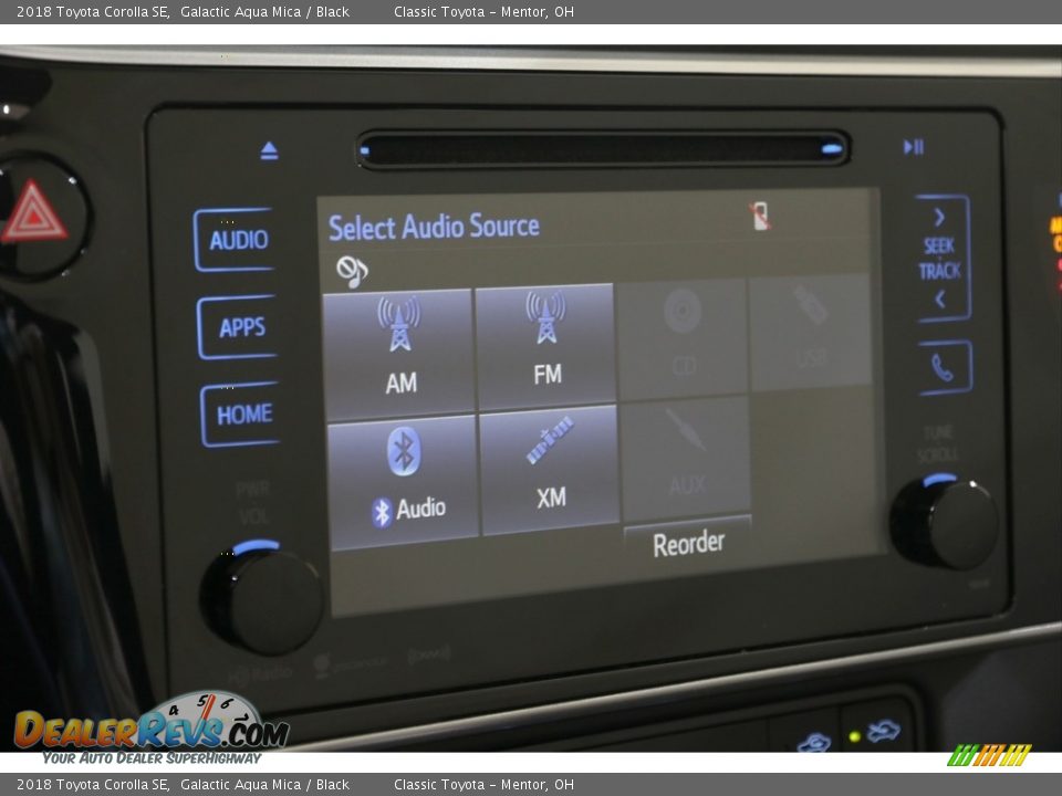 2018 Toyota Corolla SE Galactic Aqua Mica / Black Photo #11