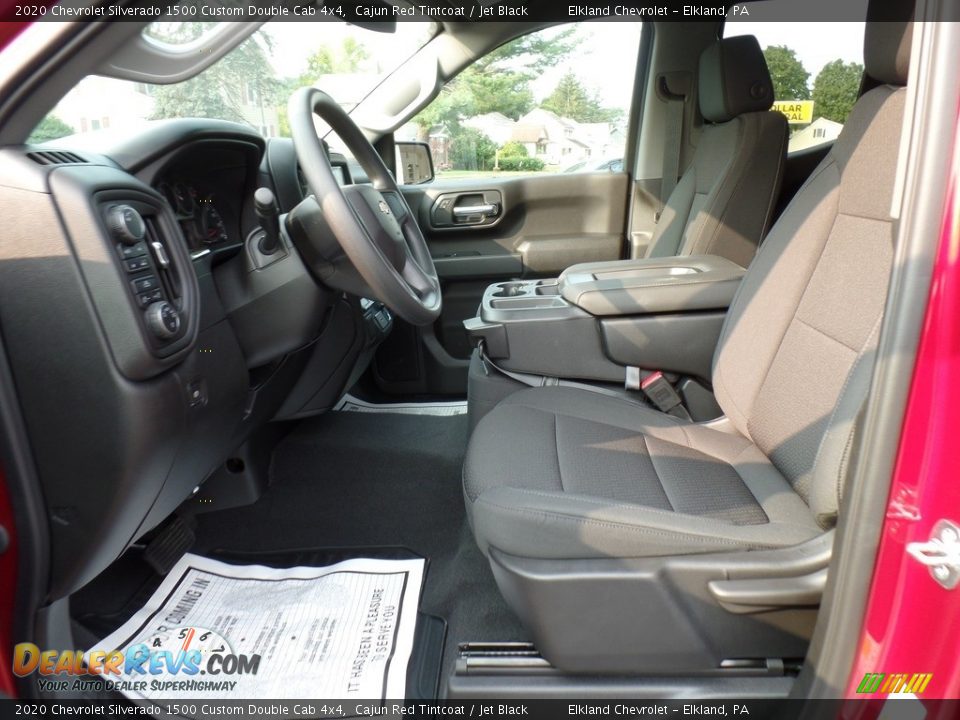 2020 Chevrolet Silverado 1500 Custom Double Cab 4x4 Cajun Red Tintcoat / Jet Black Photo #18