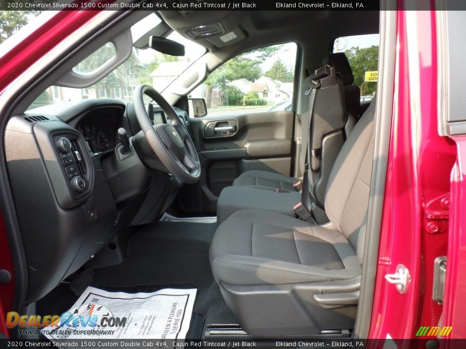 2020 Chevrolet Silverado 1500 Custom Double Cab 4x4 Cajun Red Tintcoat / Jet Black Photo #19
