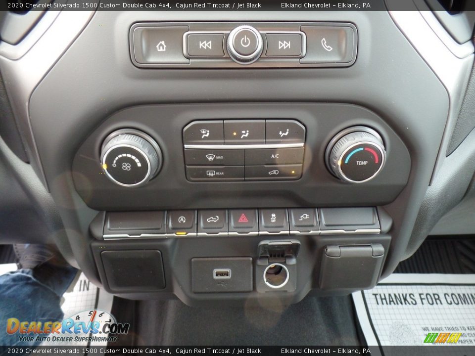 2020 Chevrolet Silverado 1500 Custom Double Cab 4x4 Cajun Red Tintcoat / Jet Black Photo #30